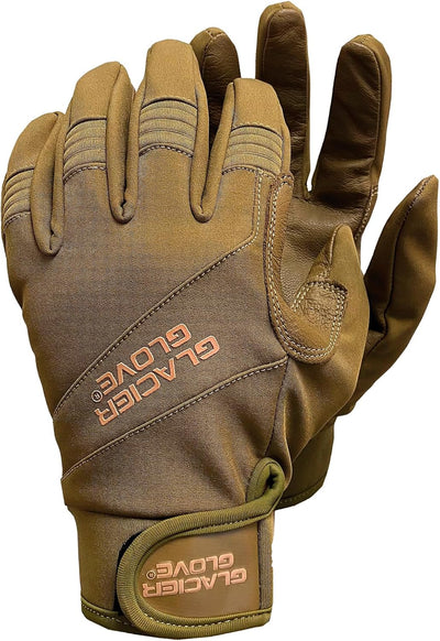 Unisex Guide Water-Resistant Lightweight Breathable Flexible Adjustable Durable Genuine Leather Palm Hunting Shooting Fishing Safety Glove